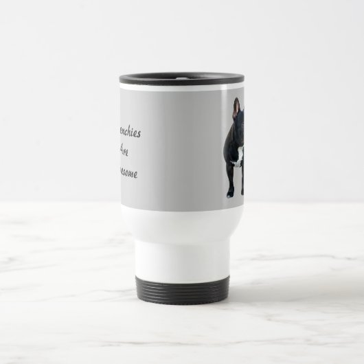 Französische Bulldoggen-Tasse Reisebecher (Mittel)