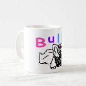 Französische Bulldoggen Teetasse (Vorderseite Links)