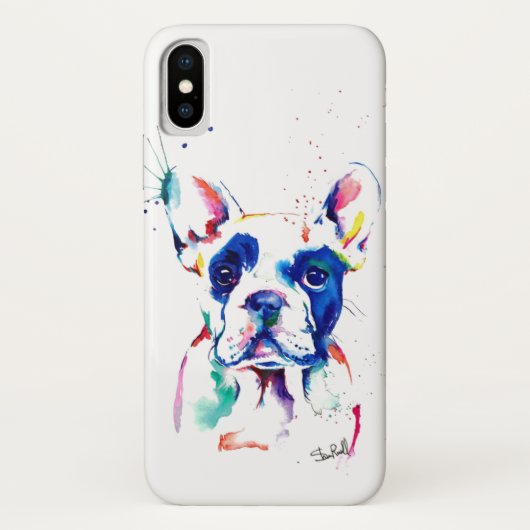 Französische Bulldoggen-Telefon-Kasten Case-Mate iPhone Hülle (Rückseite)