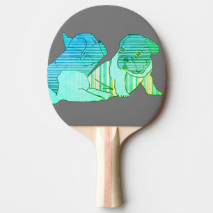 Französische Bulldoggen  Tischtennis Schläger