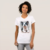 Französische Bulldoggen-Trägershirt T-Shirt (Vorne ganz)