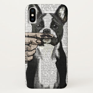 Französische Bulldoggen-und Finger-Schnurrbart Case-Mate iPhone Hülle