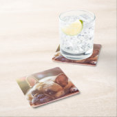 Französische Bulldoggen-Untersetzer Rechteckiger Pappuntersetzer (Vor Ort)