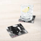 Französische Bulldoggen-Untersetzer Rechteckiger Pappuntersetzer (Vor Ort)