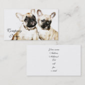 Französische Bulldoggen Visitenkarte (Vorne/Hinten)