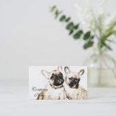 Französische Bulldoggen Visitenkarte (Stehend Vorderseite)