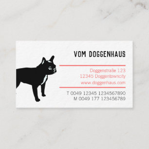 Französische Bulldoggen Visitenkarte