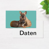 Französische Bulldoggen Visitenkarten (Schreibtisch)