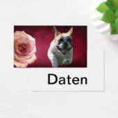 Französische Bulldoggen Visitenkarten (Schreibtisch)