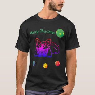 Französische Bulldoggen Weihnachten Feier T-Shirt