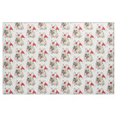 Französische Bulldoggen-Weihnachtsmuster Stoff (Fat Quarter (45,7 x 55,9 cm))