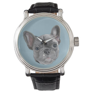 Französische Bulldoggen-Welpe Armbanduhr