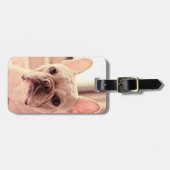 Französische Bulldoggen-Welpe Gepäckanhänger (Vorderseite horizontal)
