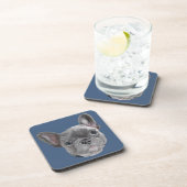 Französische Bulldoggen-Welpe Getränkeuntersetzer (Rechte Seite)