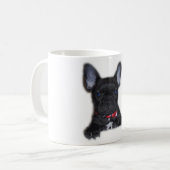 Französische Bulldoggen-Welpe Kaffeetasse (Vorderseite Links)