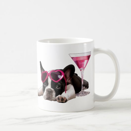 Französische Bulldoggen-Welpe Kaffeetasse (Rechts)