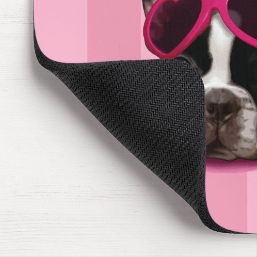 Französische Bulldoggen-Welpe Mousepad (Ecke)