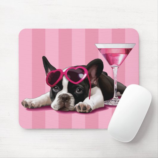 Französische Bulldoggen-Welpe Mousepad (Mit Mouse)