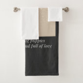 Französische Bulldoggen-Welpen - Niedlich und voll Badhandtuch Set (Insitu)