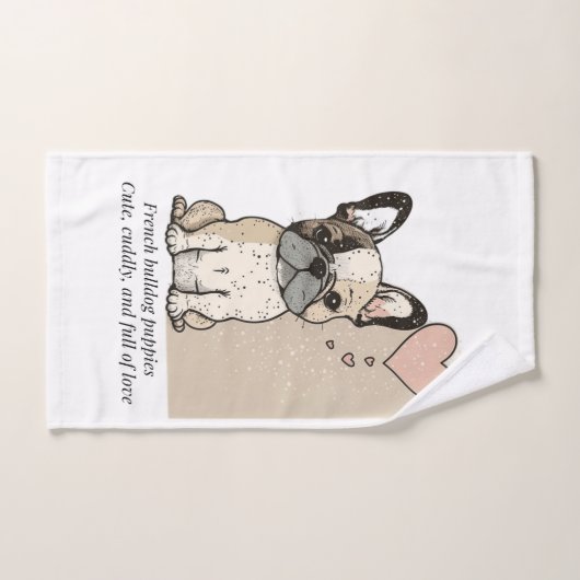 Französische Bulldoggen-Welpen - Niedlich und voll Handtuch (Handtuch)