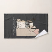 Französische Bulldoggen-Welpen - Niedlich und voll Handtuch (Handtuch)