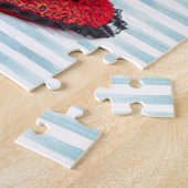 Französische Bulldoggen-Welpen-Porträt Puzzle (Seite)