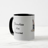 Französische Bulldoggen-Welpen-Tasse Tasse (Vorderseite Links)