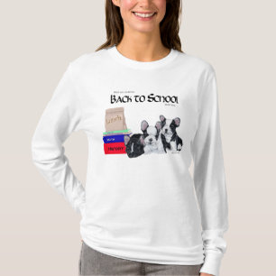 Französische Bulldoggen zurück zur Schule T-Shirt