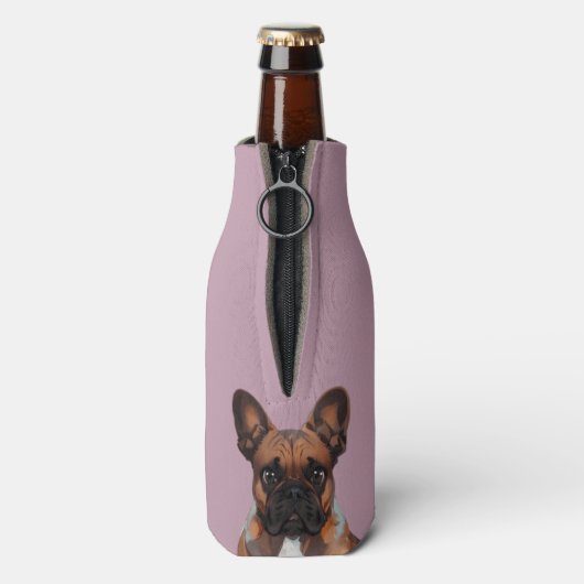 französische Bulldoggen zwei Freunde, Flaschenkühler (Flasche Rückseite)