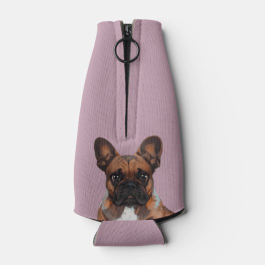 französische Bulldoggen zwei Freunde, Flaschenkühler (Rückseite)