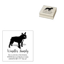 Französische Bulldoggespecial-Briefmarke Gummistem