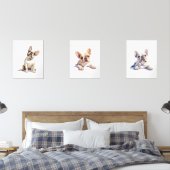 Französische Bulldogie-Mauer-Kunst, französische B Bilderwand Sets (Schlafzimmer)