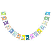 Französische Bulldogs-Fahnen Wimpelkette (Alle)