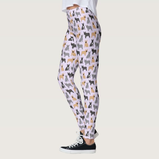 Französische Bulldogs Frenchies - Wählen Sie Ihre  Leggings (Links)