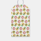 Französische Bulldogs in Fruit Pool Floating Muste Geschenkanhänger (Rückseite)