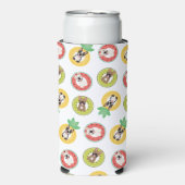 Französische Bulldogs in Fruit Pool Floating Muste Selters Dosenkühler (Seltzer Vorderseite)