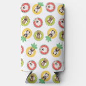 Französische Bulldogs in Fruit Pool Floating Muste Selters Dosenkühler (Vorderseite)