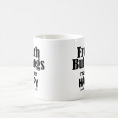 Französische Bulldogs machen mich glücklich Kaffeetasse (Mittel)