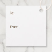 Französische Bulldogs Party Hats Geschenkanhänger (Rückseite)