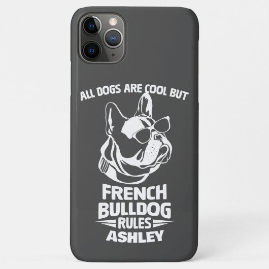 Französische Bullhunde-Regeln lustig Alle Hunde si Case-Mate iPhone Hülle (Rückseite)