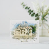 Französische Burg Burg Parco Tassino Postkarte (Stehend Vorderseite)