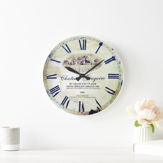 Französische Burg Gregory. Große Wanduhr (Zuhause)
