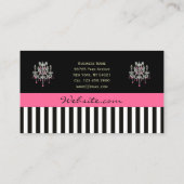 Französische Butike-Leuchter ~ Geschäfts-Karten Visitenkarte (Rückseite)