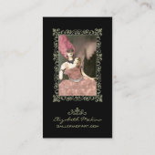 Französische Butike-Leuchter ~ Geschäfts-Karten Visitenkarte (Rückseite)