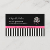 Französische Butike-Leuchter ~ Geschäfts-Karten Visitenkarte (Vorderseite)