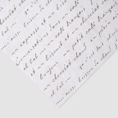 Französische Café-Konversationen Sepia Worte und P Seidenpapier (Ausschnitt)