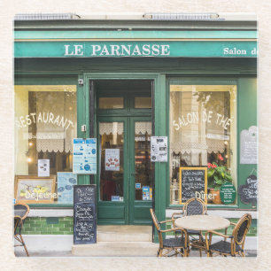 Französische Cafés: Versailles gemütliche Szene. Glasuntersetzer