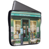 Französische Cafés: Versailles gemütliche Szene. Laptopschutzhülle (Vorne Rechts)