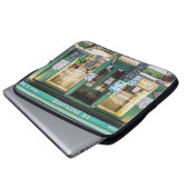 Französische Cafés: Versailles gemütliche Szene. Laptopschutzhülle (Vorne Knopf)
