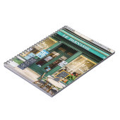 Französische Cafés: Versailles gemütliche Szene. Notizblock (Linke Seite)